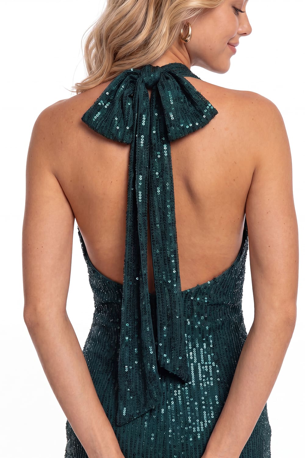 Halter Sequin Mini Dress - Detail View 2
